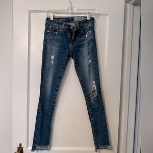 AG size 24 distressed jeans